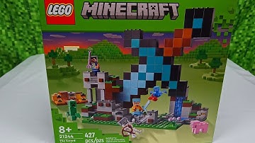 Building Lego Minecraft - The Sword Outpost | ASMR Build Along