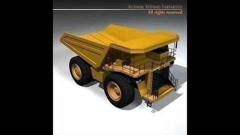 3D Model Mine Dumper Truck Review