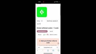 EMBER REFERRAL CODE