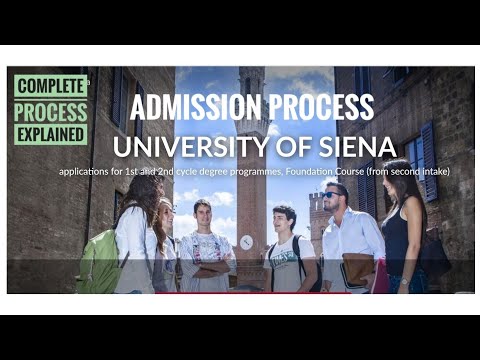 UNIVERSITY OF SIENA Admission Process | Explained