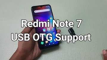 Xiaomi Redmi Note 7 USB OTG Support