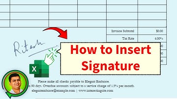 How to Insert Digital Signature in MS Excel || How to Sign you Excel Documents