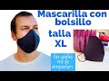 MASCARILLA CON BOLSILLO PARA FILTRO / Talla XL - Las Gafas No Se Empañen