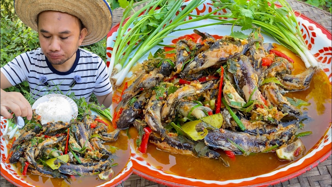 ผัดเผ็ดปลาดุกนา 