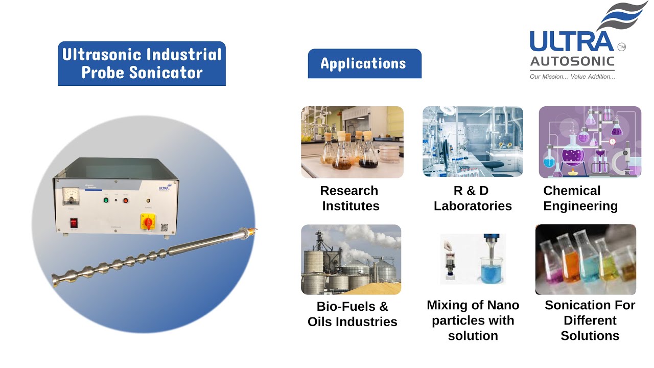 100 Ltr Ultraautosonic Industrial Probe Sonicator 
