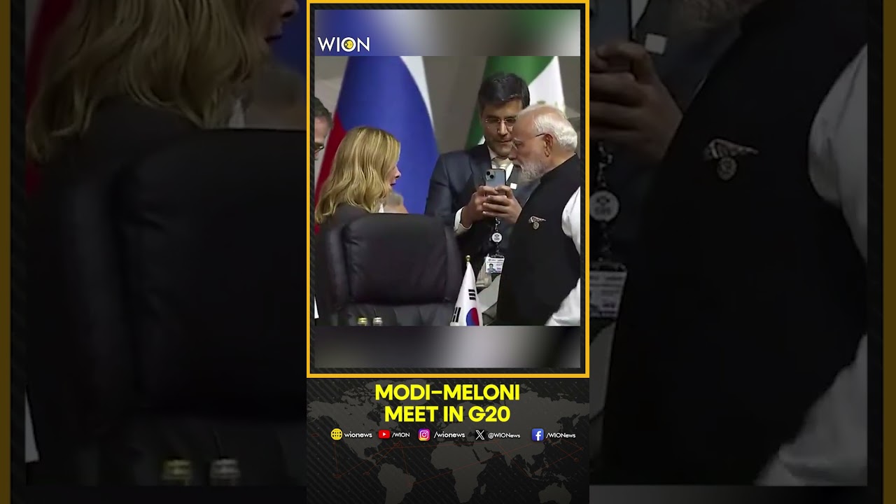 G20 Meet: PM Modi Chats With Meloni At G20 Meet | WION Shorts