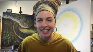Amanda Sage on the Vision Train at the Earth Day Unified Planet Festival