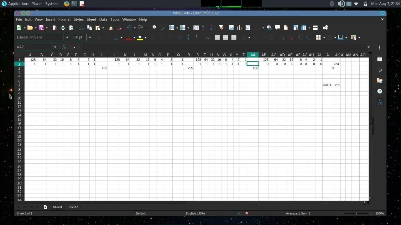The cyber mentor s subnet mask spreadsheet youtube