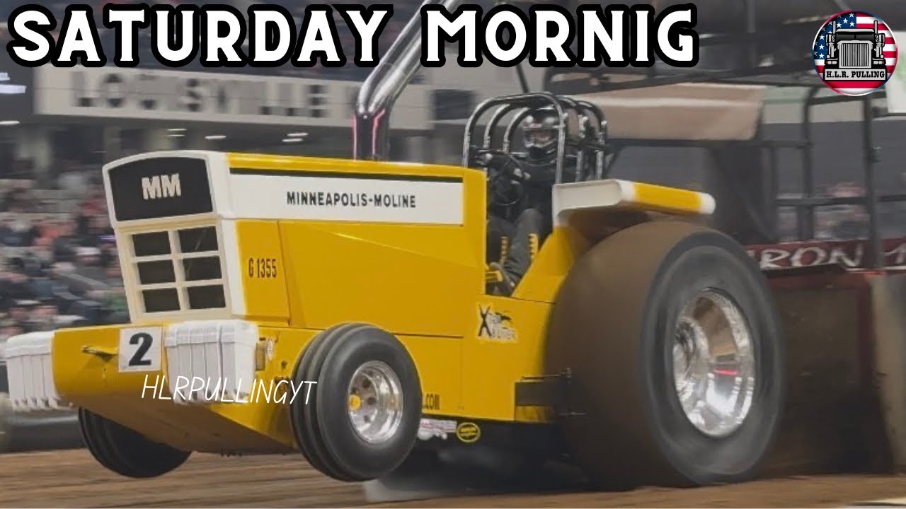 Ground Shaking Pro Stock Tractors at the NFMS on Saturday Morning 