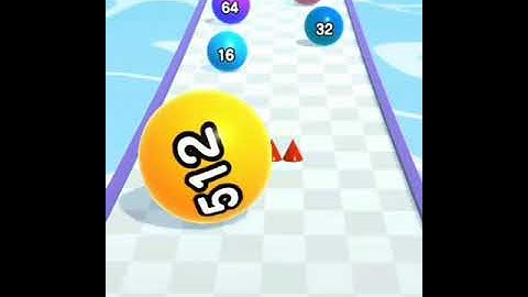 BAll run 2048 All level gamepley challenge walkthrough Android iOS sort video