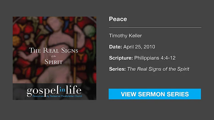Peace  Timothy Keller [Sermon]