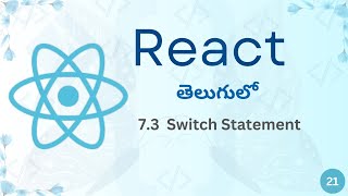 Switch Statement in React |  React Full Course in Telugu | TechZoom Media | TZM