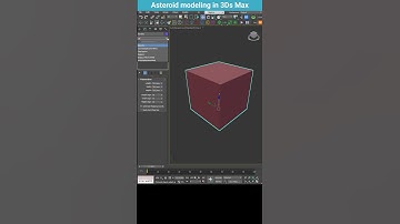 How to Model an Asteroid in 3ds Max – Fast & Easy Technique #shorts  #3dsmax #modeling