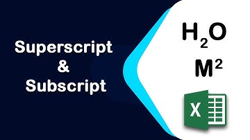 How to put superscript and subscript together in Excel