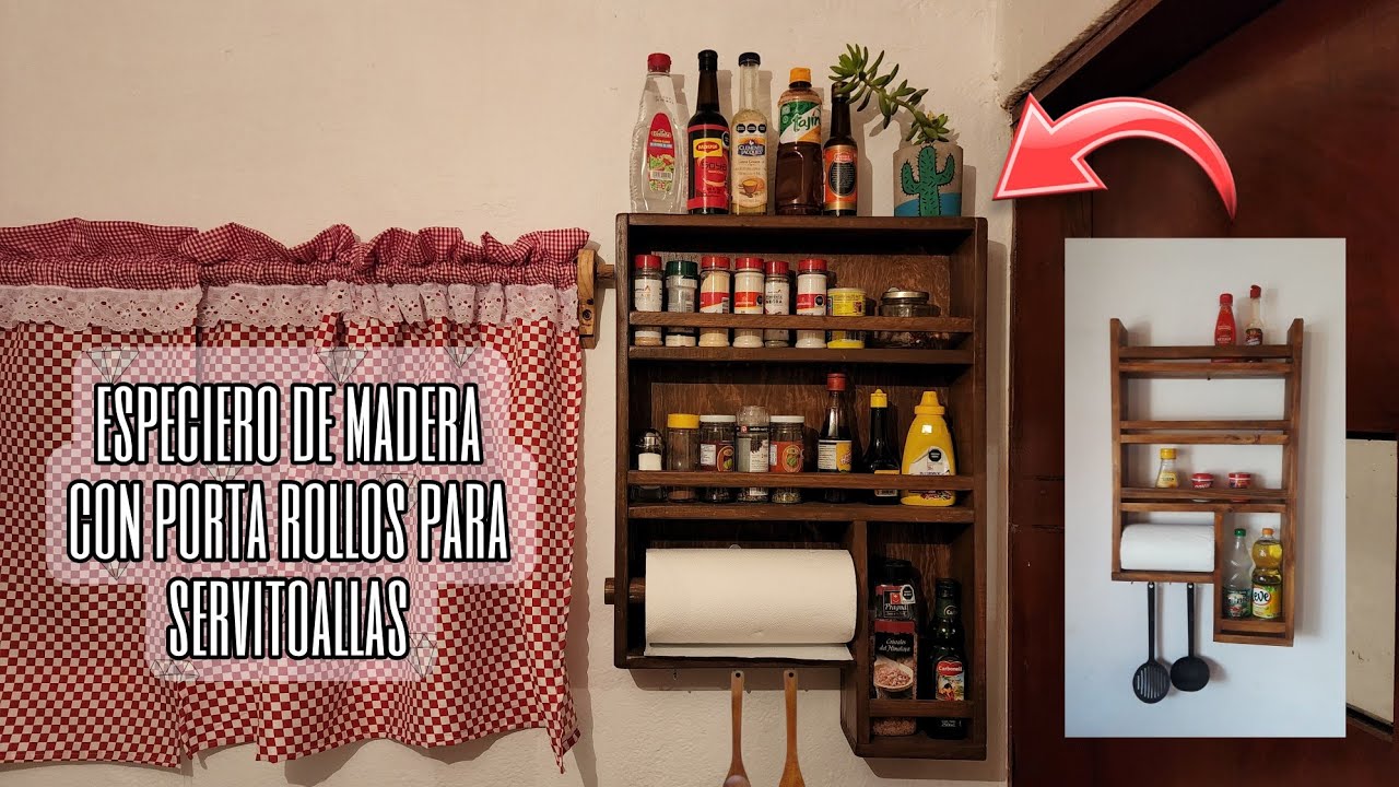 Haz tu Propio Especiero de Madera para Cocina en 7 Sencillos Pasos