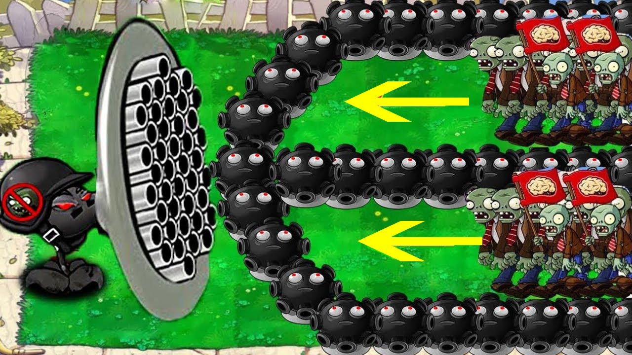 Doom Amazing 999 Gloom-shroom vs Doom Gatling Pea vs All Zombie PVZ ...
