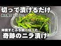 【奇跡の無限ニラ漬け】にらを切って漬けるだけ！体調が良くなった 焼肉屋のめっちゃうまい 作り置き 常備菜 副菜レシピ 簡単おつまみ ご飯泥棒 健康料理 疲労回復 