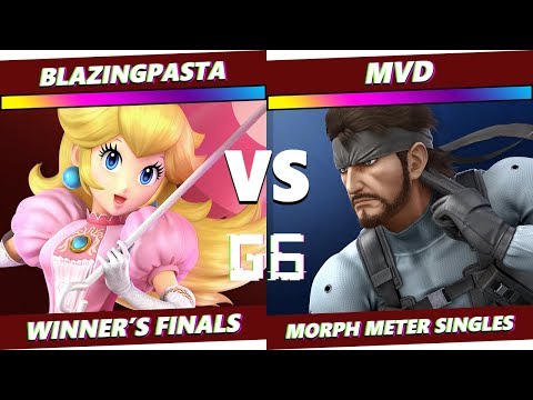 Glitch 6 SSBU - BlazingPasta (Peach) VS MVD (Snake) - Smash Ultimate Morph Meter WF