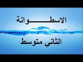 الاسطوانه الثاني متوسط الكورس الثاني 