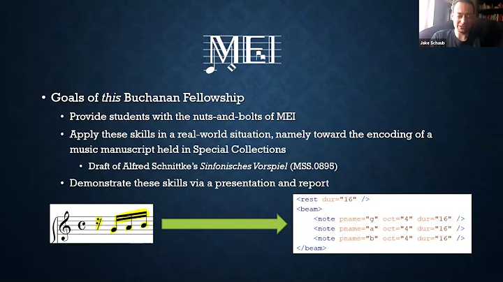 Buchanan Library Fellows Project Encoding Music Ma...