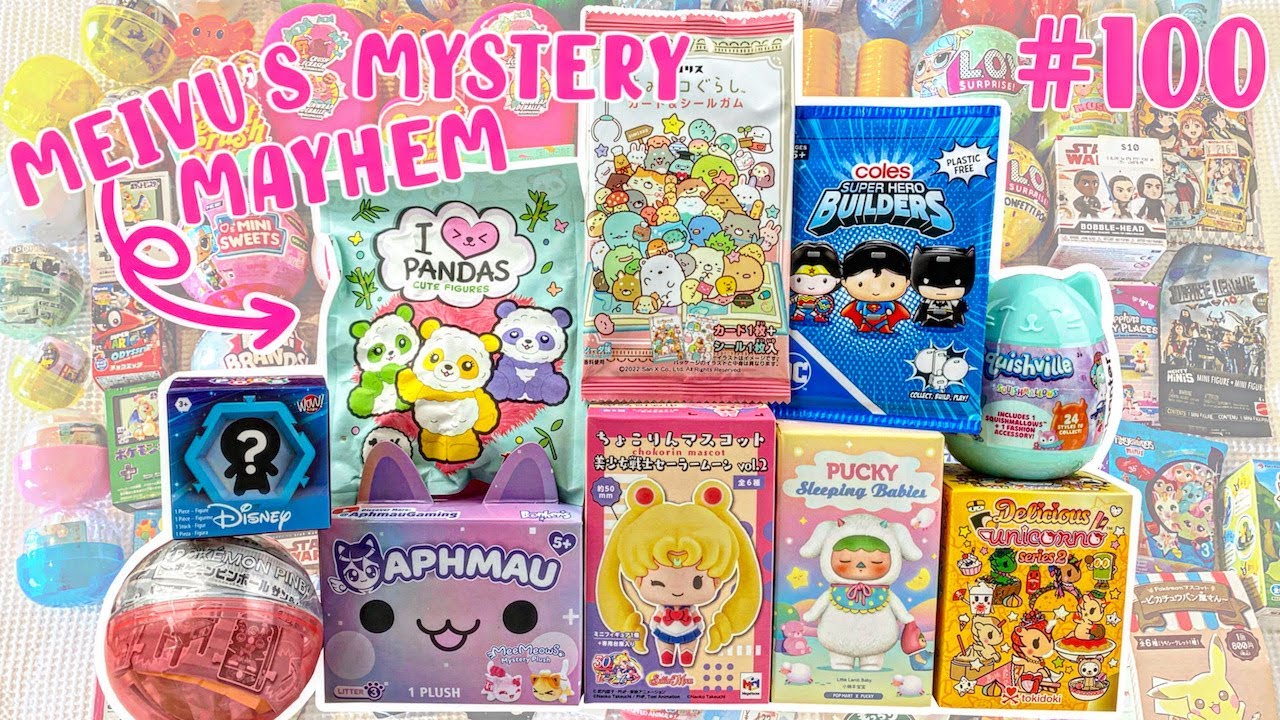OPENING 10 BLIND BOXES! POP MART Pucky, Sailor Moon, Squishmallows, Aphmau, Tokidoki | MMM 100
