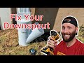 How to bury a downspout with pvc pipe  easy diy project