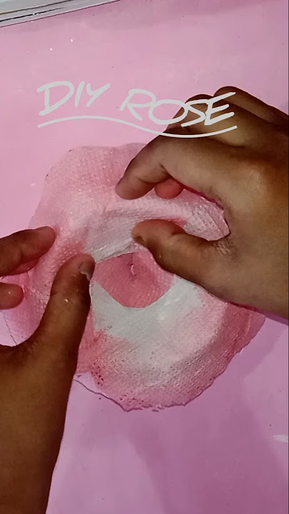 Diy Tissue paper rose with g little ✨😌 #art #craft #shorts #shortfeed #rosecraft #howtomake #easy