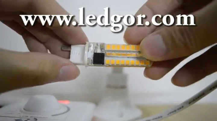 Waterproof Dimmable G9 led lamp pygmy bulb light 4 Watts 360 beam angle 230V 2700K   Ledgor