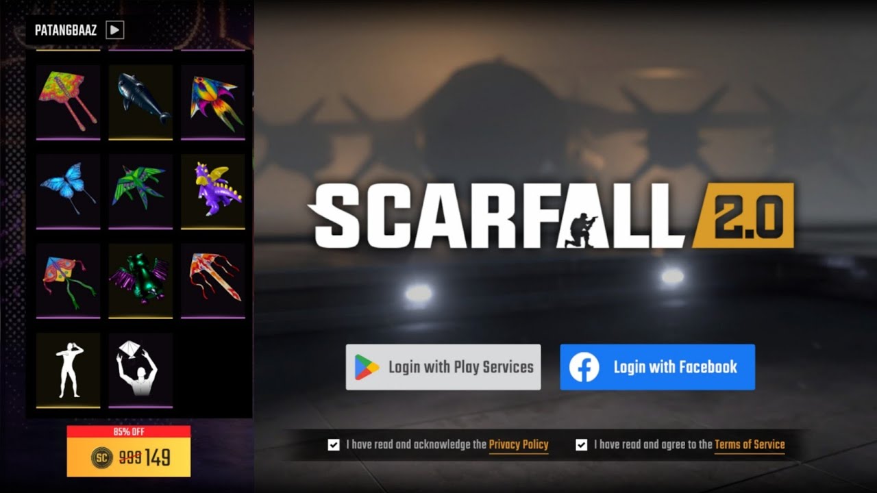 Scarfall 2.0 new Update Facebook login option Patangbaaz Bundle Bug Fixes 