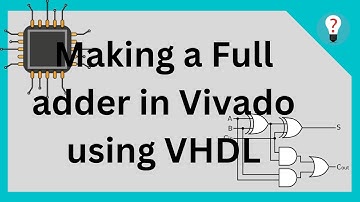 How to make a full adder in VHDL | #vivado #electronics #vlsi