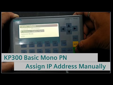 KP300 Basic Mono PN HMI - Changing IP Address