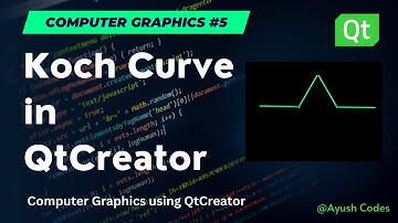 #5 Computer Graphics | Koch Curve In QtCreator | Koch Curve C++