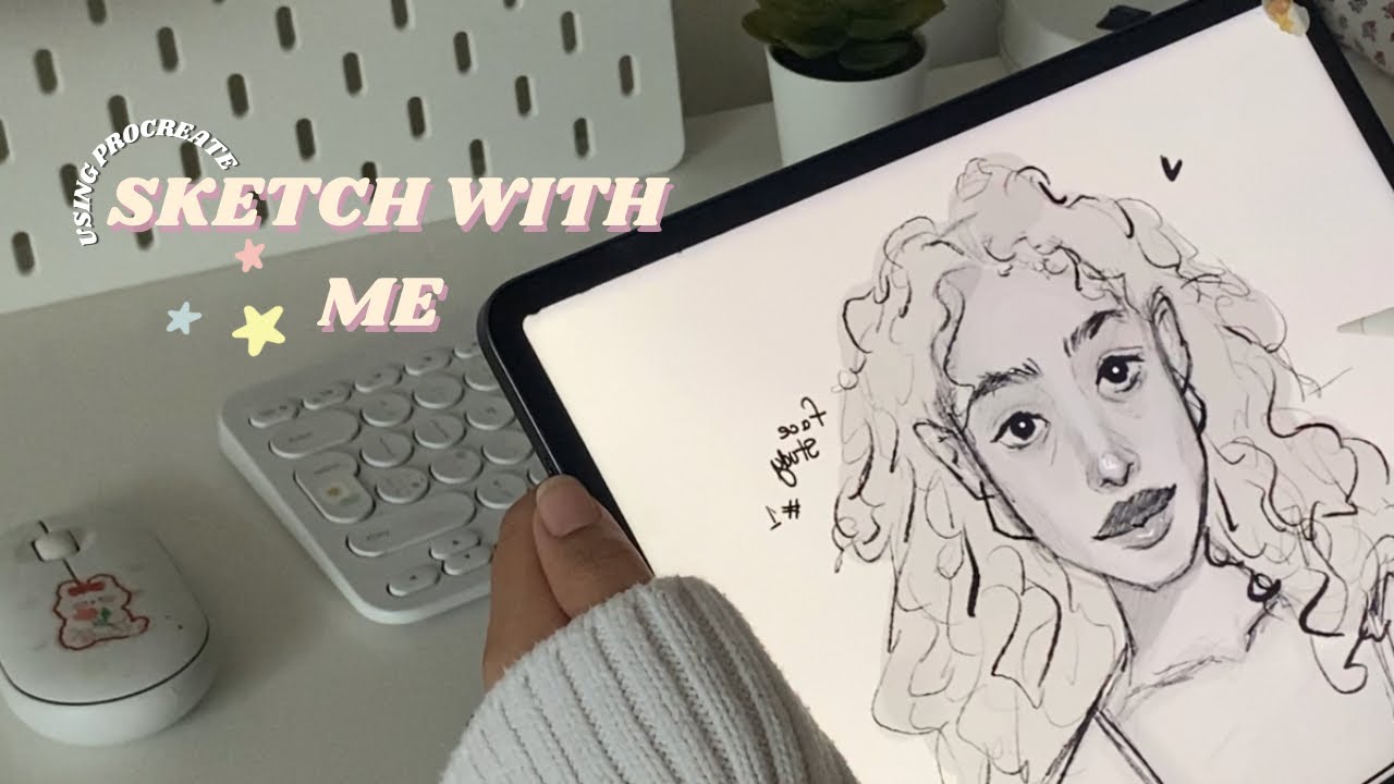 Sketch with me ⋆ ˚｡⋆୨୧˚ | using procreate - YouTube