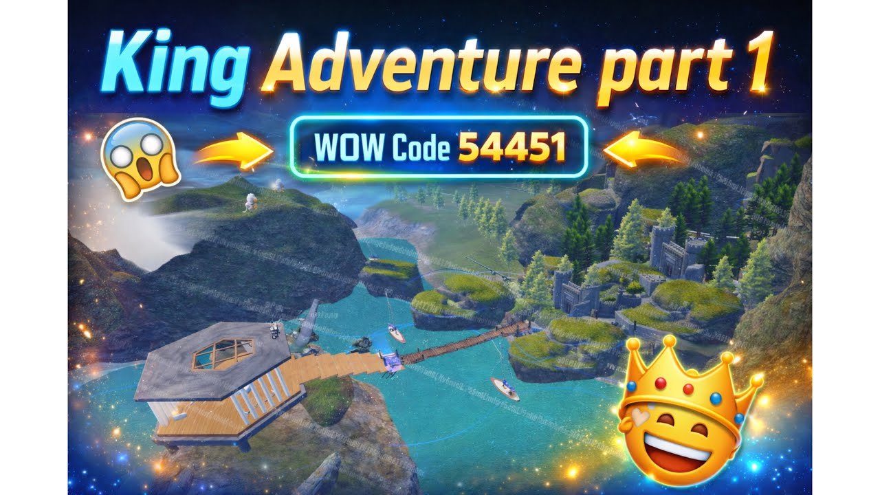 King Adventure Part 1 😱 | BGMI WOW Map 54451 | Hardest Adventure Parkour 🔥