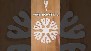 EASY PAPER  WHITECRYSTAL SNOWFLAKE ❄️ HOW TO MAKE PAPER CRAFT IDEAS EASY❄ INCLART