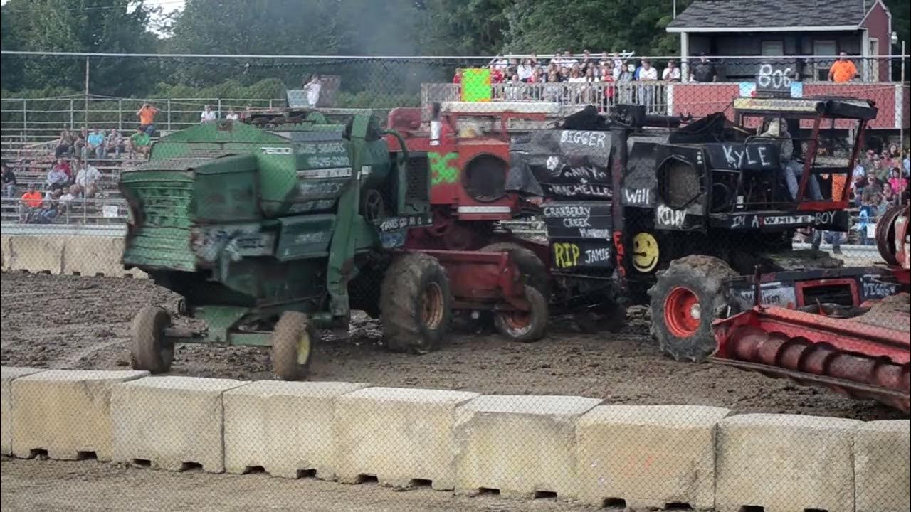 2013 Erie County Fair Ohio Combine Derby 1 YouTube