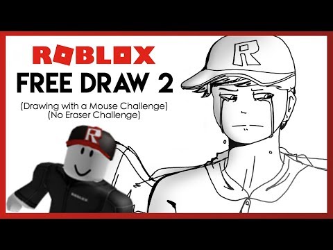 Roblox Forgotten Guest Free Draw 2 No Eraser Challenge Youtube - roblox noob girl roblox free draw speedpaint with