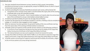 Survey & Certification- Harmonized System of Survey and Certification (HSSC) Features