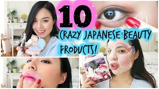 Trying Out 10 Crazy Japanese Beauty Products! | roseannetangrs