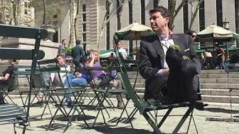 Business Man Dries Out Socks