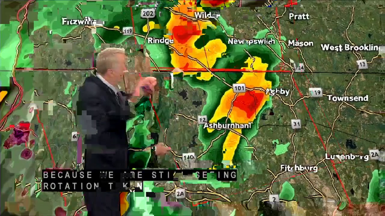 WCVB tornado warning coverage 8 4 2020 YouTube