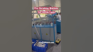 pre shrinking machine to shrinking the webbing fabric elastic in advance