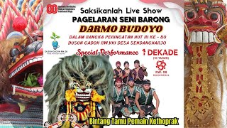 #Live PAGELARAN SENI BARONG DARMO BUDOYO  // SETIA KAWAN Audio // Gadoh, 24 Agustus 2025