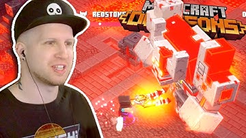 REDSTONE MONSTROSITY BOSS IN MINECRAFT DUNGEONS - Fiery Forge Default x6 Difficulty