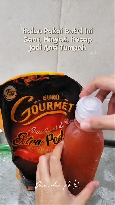 Kalau Pakai Botol ini Saos, Minyak, Kecap Anti Tumpah