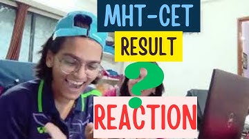 My MHT-CET result reaction! | cet 2023| cet 2022 | percentile?