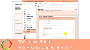 Add Header/Footer Text to Each Page | PDF Image Printer 12 | PEERNET