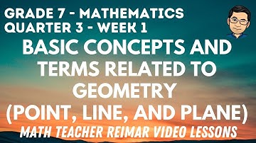 BASIC CONCEPTS AND TERMS RELATED TO GEOMETRY | UNDEFINED TERMS | MATH 7 | QUARTER 3 - WEEK 1