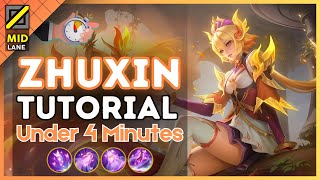4-Minute Zhuxin Tutorial in the Mid Lane || (MLBB S37) 2025