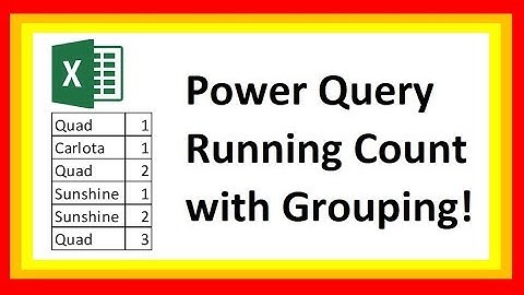Power Query Running Count with Grouping & Add Index - Excel Magic Trick 1589